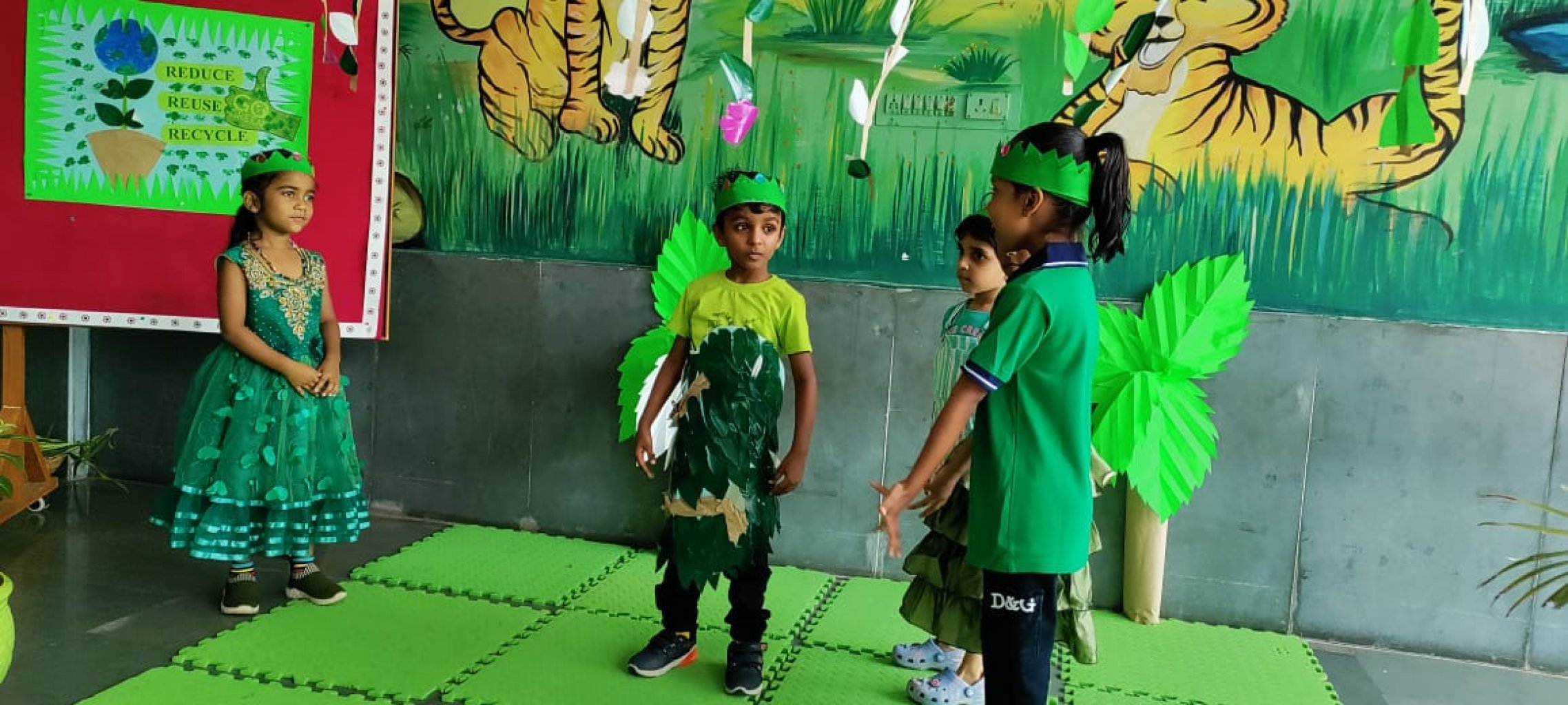 Green Day Celebration Of Pre-Primary Section 